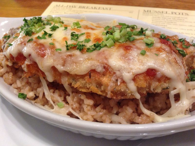 Chicken Parmigiana with Cauliflower Mac and Cheese  4 servings G